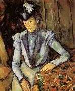 Paul Cezanne Ld Dame en bleu Spain oil painting artist